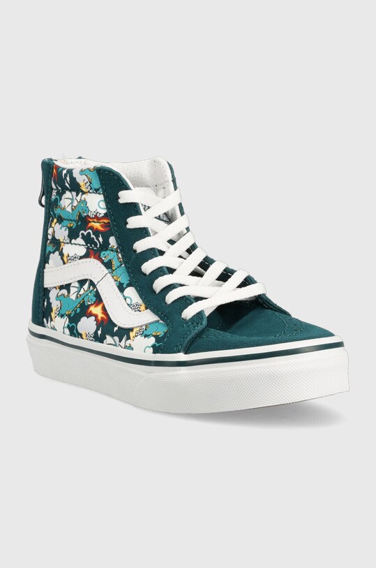 Детски високи кецове Vans VN0A4BUX60Q1 тюркоазен AW22