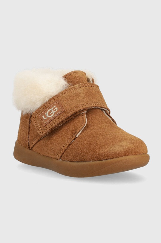 UGG śniegowce zamszowe dziecięce NOLEN 1106229T.CHE brązowy AW22