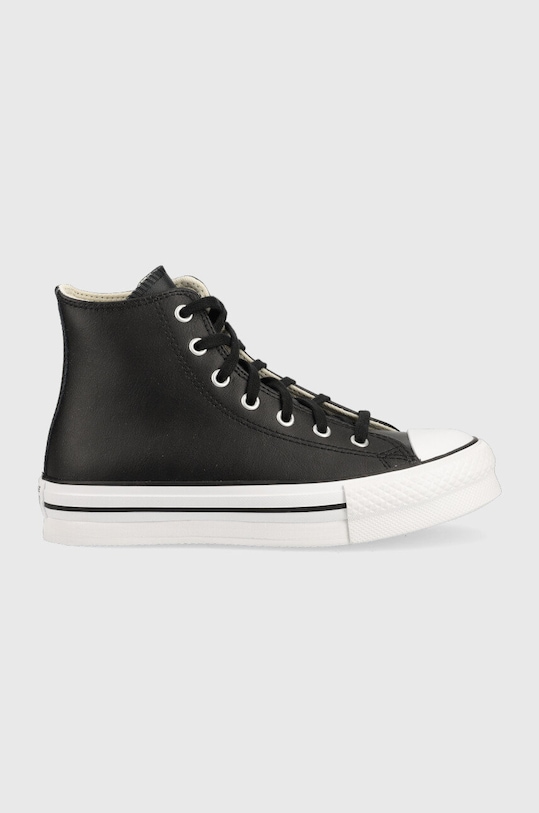 Kožené kecky Converse Chuck Taylor All Star Eva Lift černá A02485C