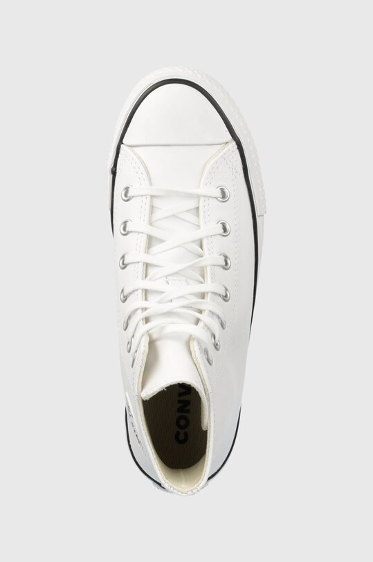Converse tenisi de piele pentru copii Chuck Taylor All Star Eva Lift alb A02486C