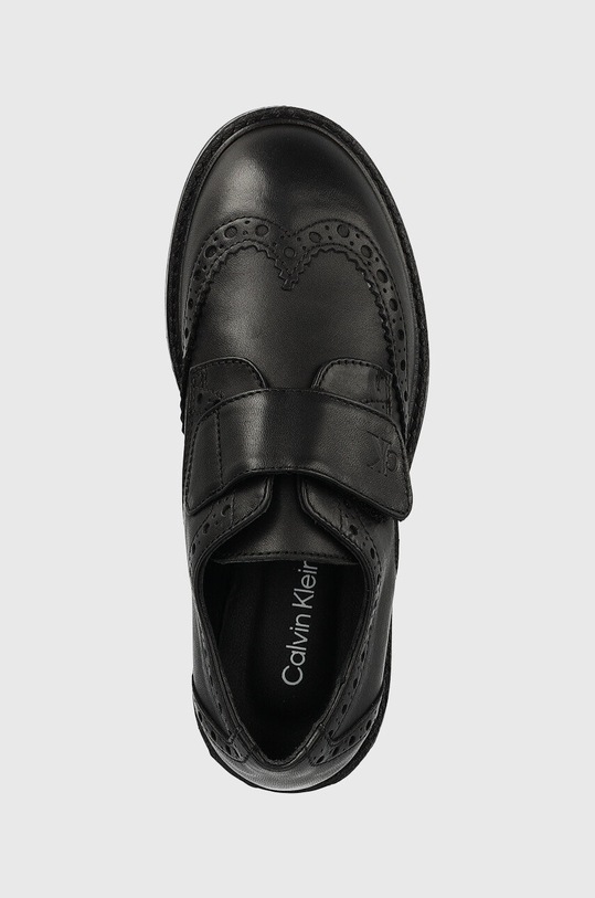 Calvin Klein Jeans półbuty skórzane dziecięce czarny V4B4.80411.30.34