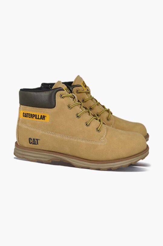 Caterpillar buty zamszowe dziecięce Founder brązowy CK264149