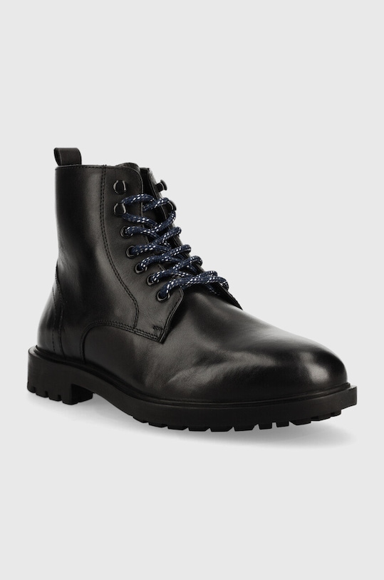 Sisley buty skórzane 8G9LSD010.700 czarny AW22