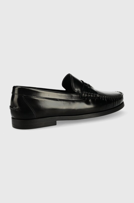 Шкіряні мокасини Guess Livorno FM7LIV.LEA14.BLACK чорний AW22