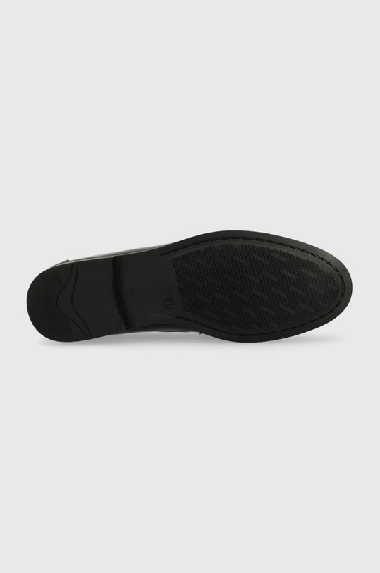 Guess mokasyny skórzane Livorno FM7LIV.LEA14.BLACK czarny