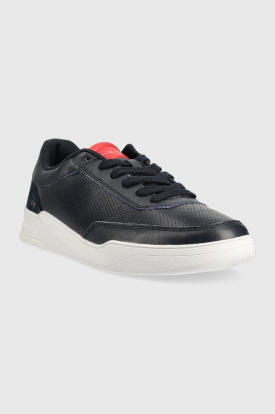 Tommy Hilfiger sneakers din piele Elevated Cupsole Perf FM0FM04145.DW5 bleumarin AW22