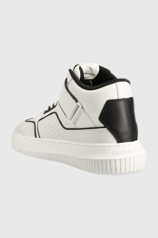 Obuwie Calvin Klein Jeans sneakersy skórzane Chunky Cupsole Laceup Mid YM0YM00426.0K4 biały