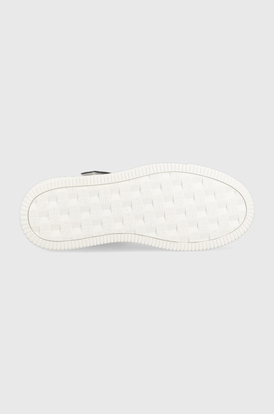 Calvin Klein Jeans sneakersy skórzane Chunky Cupsole Laceup Mid YM0YM00426.0K4 biały
