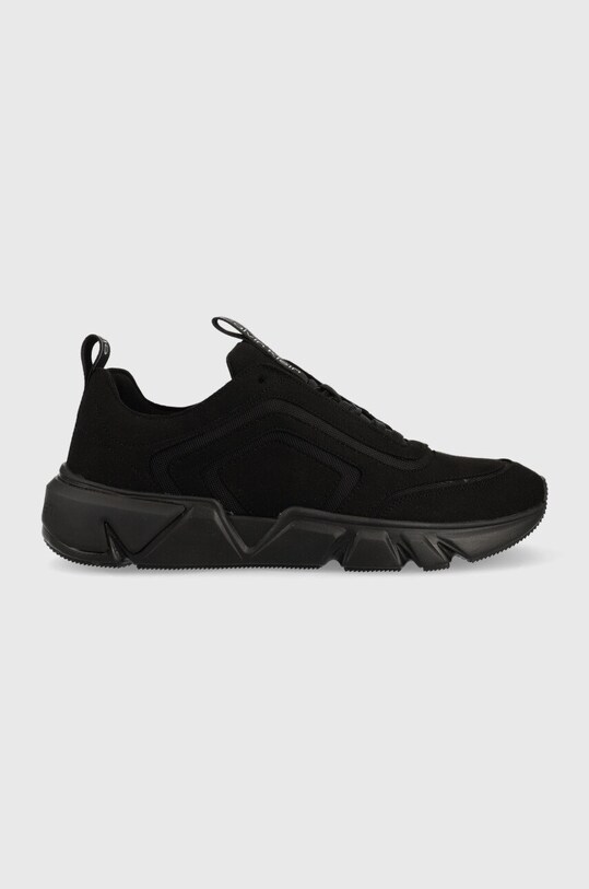 Calvin Klein sneakersy Low Top Lace Up imitacja zamszu czarny HM0HM00620.0GJ