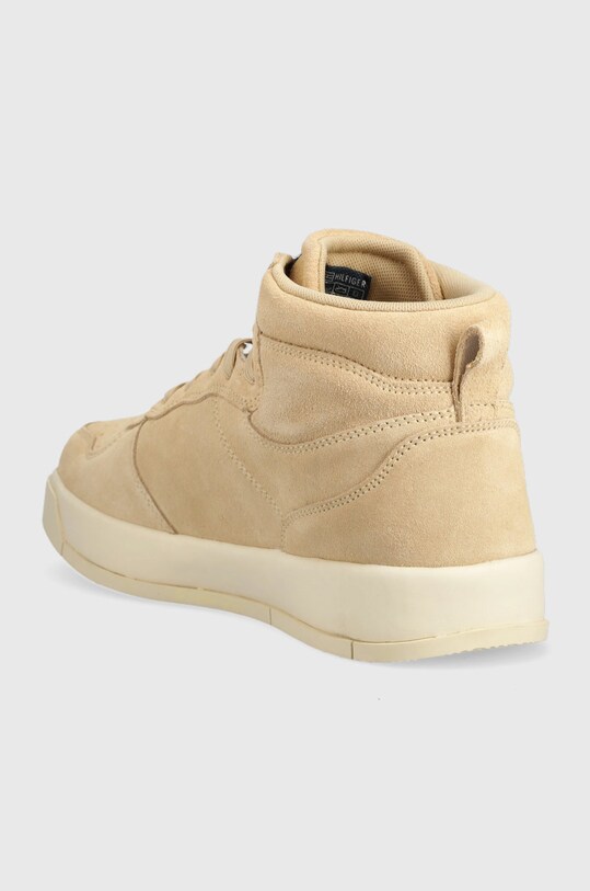 Boty Semišové sneakers boty Tommy Jeans Suede Basket Midcut EM0EM01072.AB4 béžová