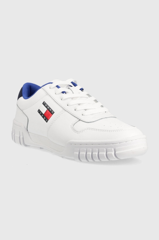 Tommy Jeans sneakersy skórzane Retro Leather Cupsole Tjm Ess EM0EM01068.YBR biały AW22