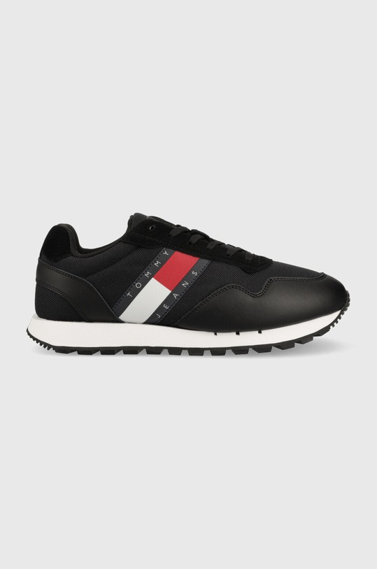 Маратонки Tommy Jeans велур черен EM0EM01081.BDS