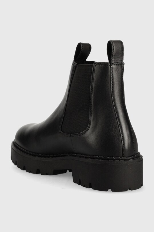 Obuwie Tommy Jeans sztyblety skórzane Heritage Branding Chelsea Boot EM0EM01058.BDS czarny