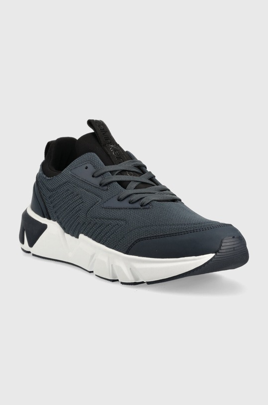 Calvin Klein sneakersy Low Top Lace Up Knit HM0HM00647.BEH granatowy SS23