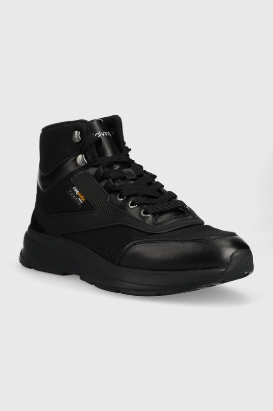Sneakers boty Calvin Klein High Top Lace Up Mix HM0HM00759.BEH černá AW22