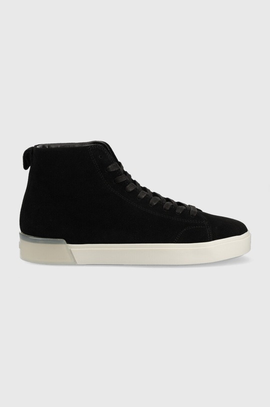 Calvin Klein sneakersy zamszowe High Top Lace Up Sue czarny HM0HM00756.BEH