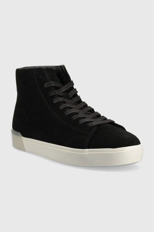 Calvin Klein sneakersy zamszowe High Top Lace Up Sue HM0HM00756.BEH czarny AW22