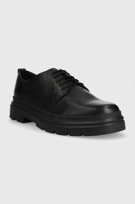 Calvin Klein półbuty skórzane Lace Up Derby HM0HM00662.BEH czarny AW22