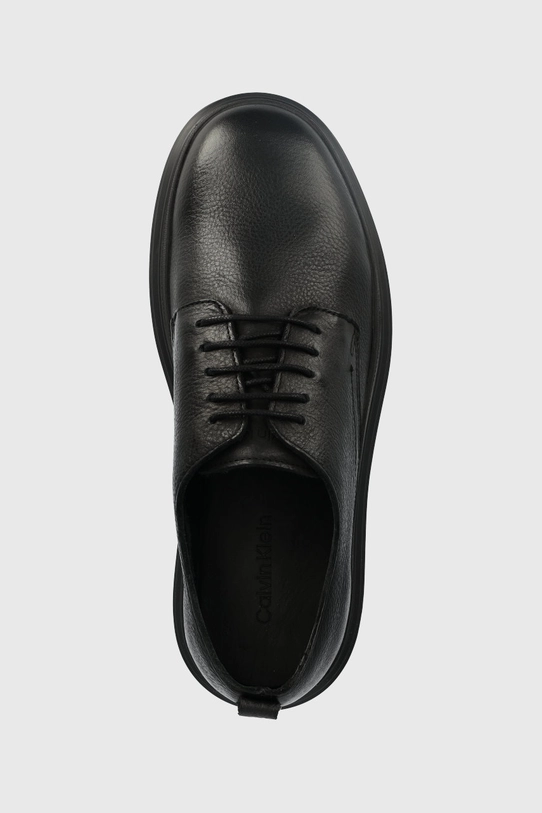 Calvin Klein bőr félcipő Lace Up Derby fekete HM0HM00662.BEH