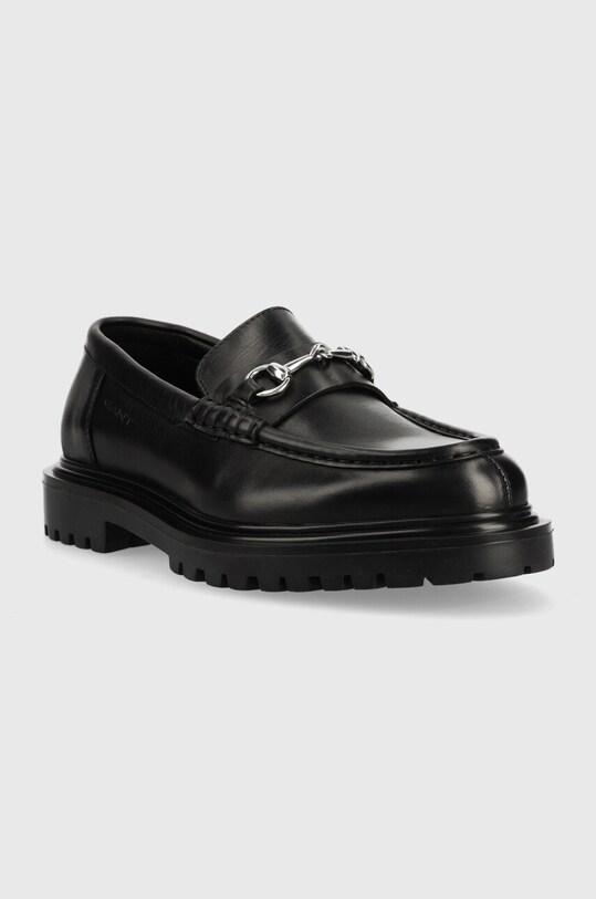 Кожени мокасини Gant Jackmote 25671354.G00 черен SS23