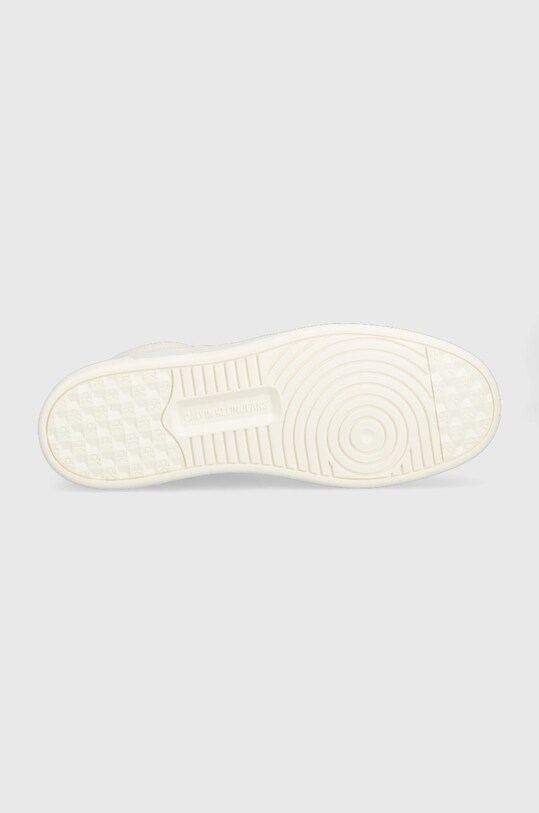 Kožené sneakers boty Calvin Klein Jeans YM0YM00498.01V bílá
