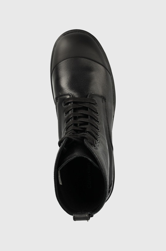 Kožené trapery Calvin Klein Jeans Chunky Combat Laceup černá YM0YM00478.BDS
