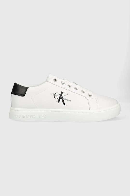 Δερμάτινα αθλητικά παπούτσια Calvin Klein Jeans Classic Cupsole Laceup Low CUPSOLE LACE UP LOW λευκό YM0YM00491.YAF