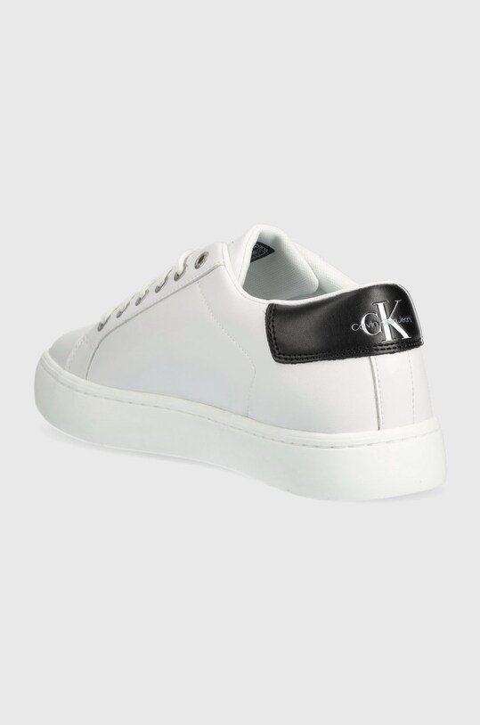 Παπούτσια Δερμάτινα αθλητικά παπούτσια Calvin Klein Jeans Classic Cupsole Laceup Low CUPSOLE LACE UP LOW YM0YM00491.YAF λευκό