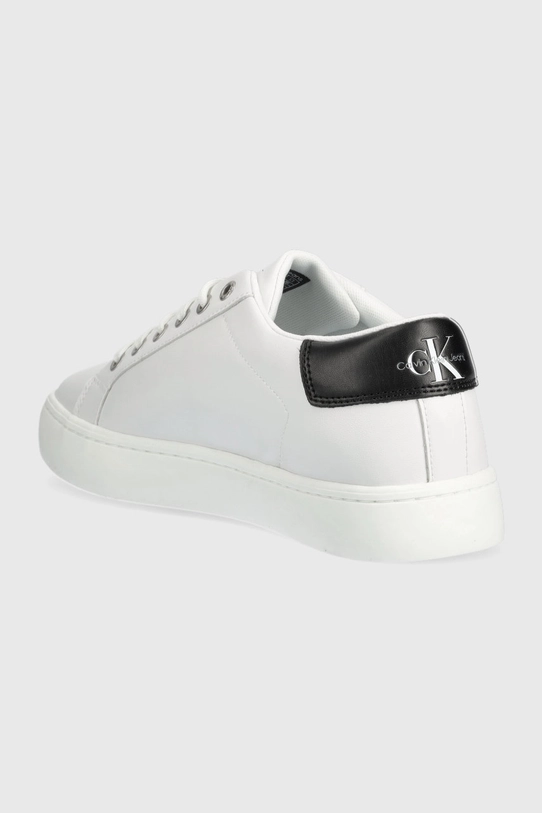 Încălțăminte Calvin Klein Jeans sneakers din piele Classic Cupsole Laceup Low YM0YM00491.YAF alb