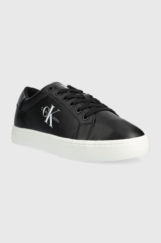 Кожаные кроссовки Calvin Klein Jeans Classic Cupsole Laceup Low YM0YM00491.BDS чёрный AW22