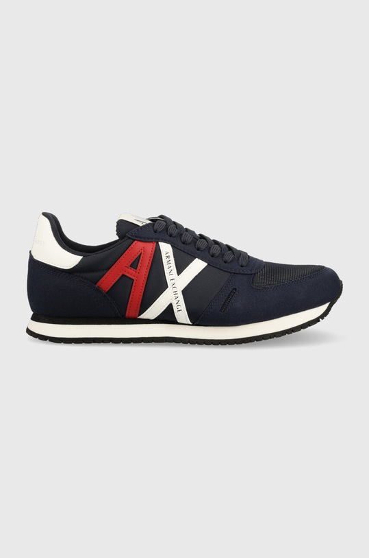 Armani Exchange sneakersy imitacja skóry licowej granatowy XUX017.XCC68.S129