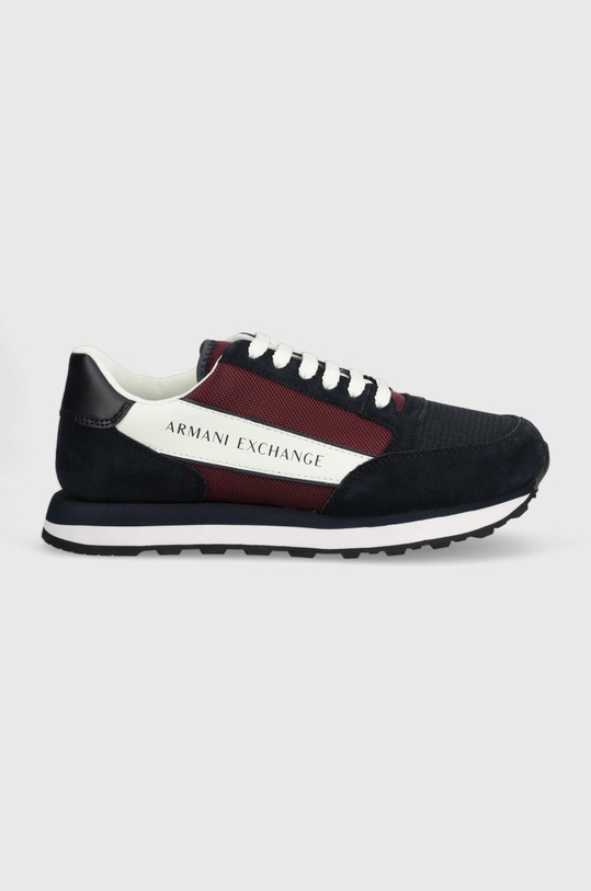 Маратонки Armani Exchange велур тъмносин XUX083.XV263.S075