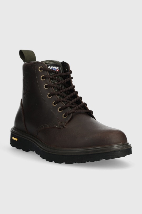 Usnjeni čevlji Blauer Guantanamo F2GUANTANAMO6.OIF.DKB rjava AW22