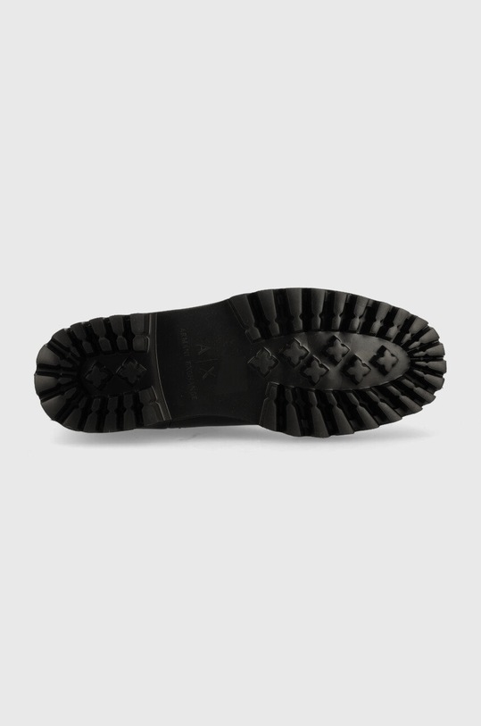 Armani Exchange bőr bokacsizma XUM009.XV617.00002 fekete
