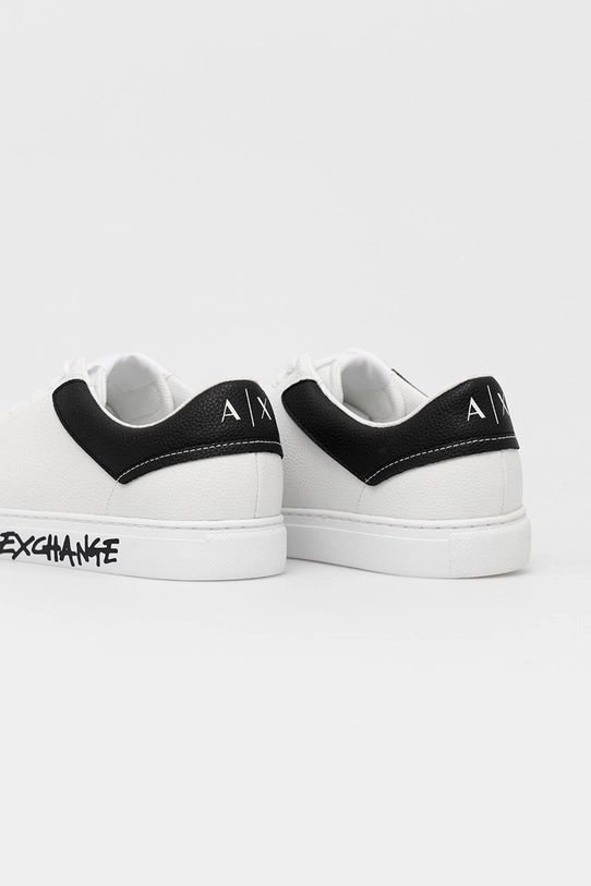 Încălțăminte Armani Exchange sneakers din piele XUX145.XV598.K488 alb