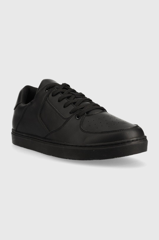 Kožené sneakers boty Trussardi Perlite Basket Low 77A00463.9Y099998.K717 černá AW22