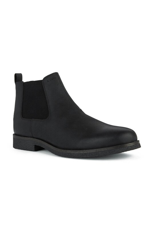 Semišové topánky Geox Uomo Claudio U2658A.000CL.C9999 čierna AW22