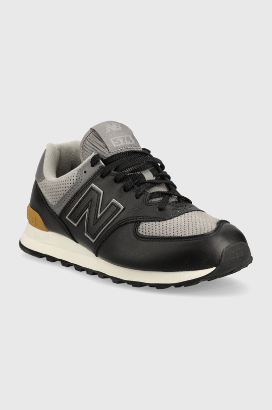 New Balance sneakersy skórzane ML574EX2 ML574EX2 czarny AW22
