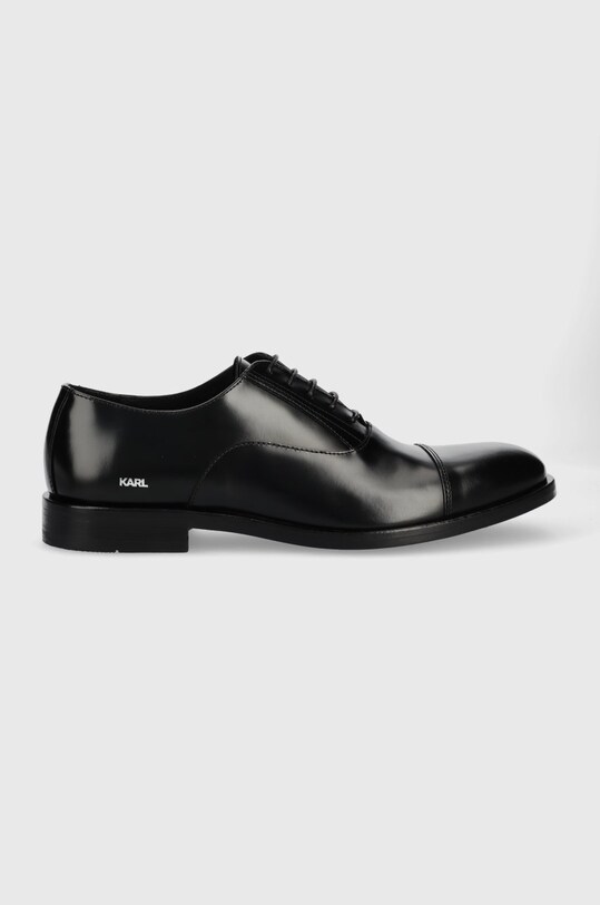 Karl Lagerfeld półbuty skórzane URANO IV KL12214.000 eleganckie czarny KL12214.000