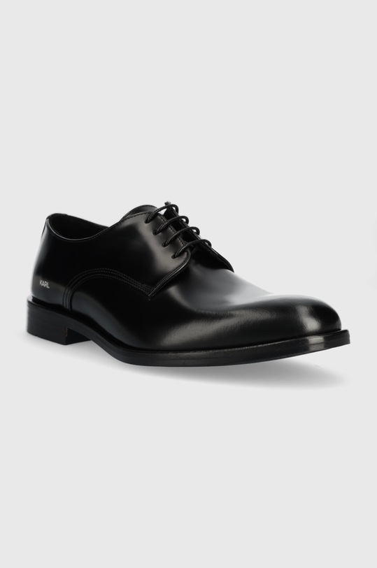 Karl Lagerfeld bőr félcipő Urano Iv KL12224.000 fekete AW22