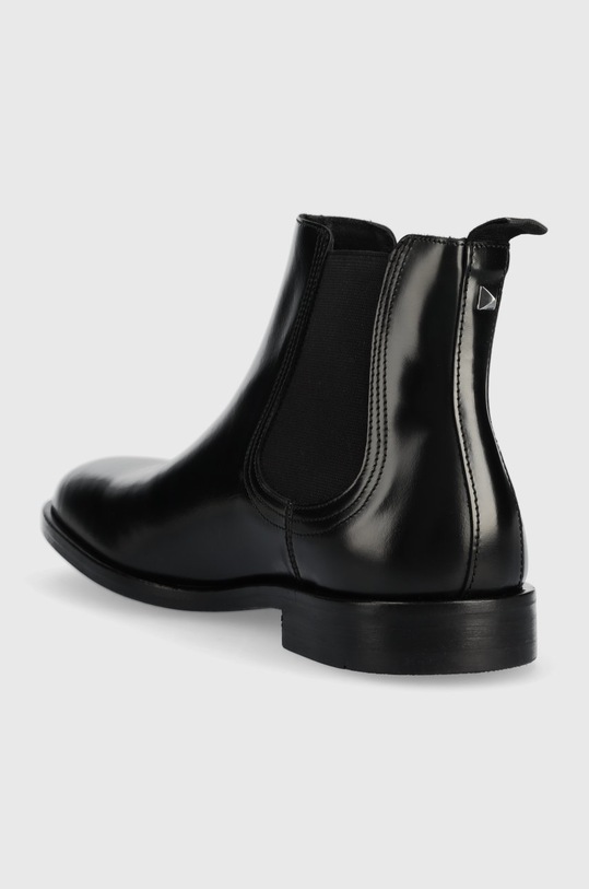 Obuwie Karl Lagerfeld sztyblety skórzane URANO IV KL12260.000 czarny
