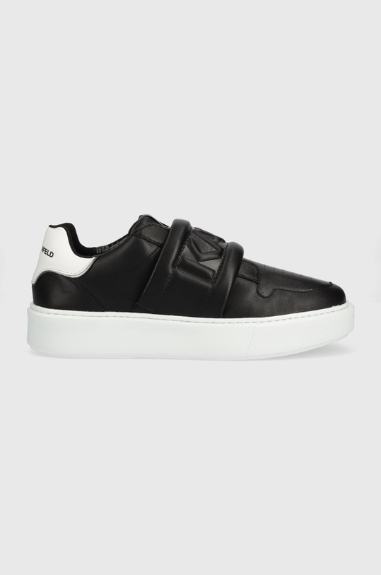 Karl Lagerfeld sneakersy MAXI KUP imitacja skóry licowej czarny KL52237.000