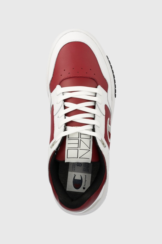 Kožené sneakers boty Champion burgundské S21877