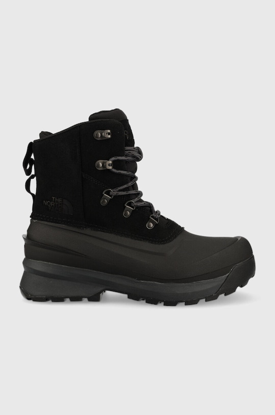 The North Face cizme de iarna MEN S CHILKAT V LACE WP piele întoarsă negru NF0A5LW3KT01