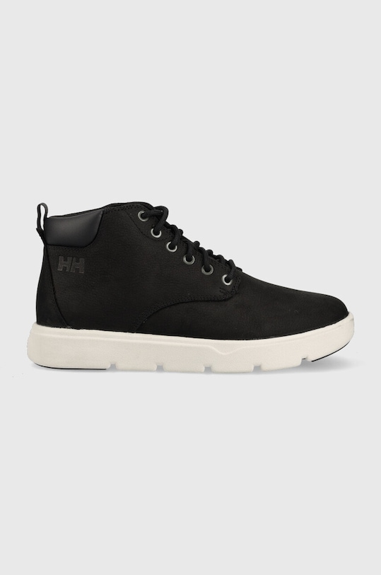 Δερμάτινα παπούτσια Helly Hansen λείο δέρμα μαύρο 11738
