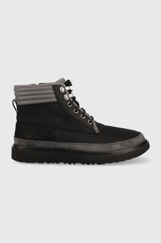 UGG bőr cipő Highland szintetikus bőr fekete 1130729.BLK