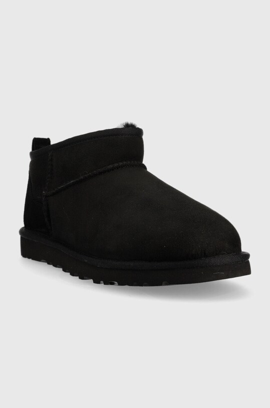UGG śniegowce zamszowe Classic Ultra Mini 1137391.BLK czarny AA00