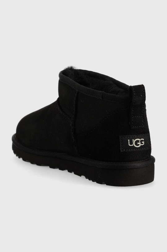 Obuwie UGG śniegowce zamszowe Classic Ultra Mini 1137391.BLK czarny