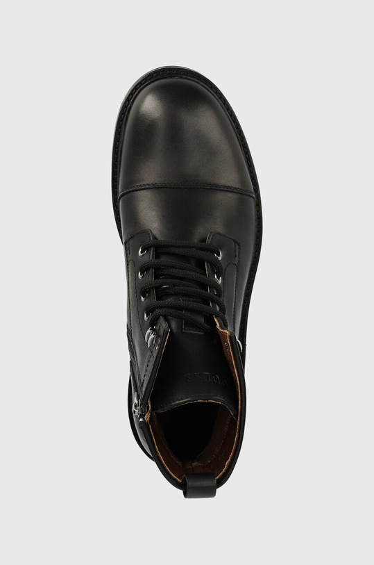 Guess buty skórzane Arco Lace Up czarny FM8ALU.LEA10.BLACK