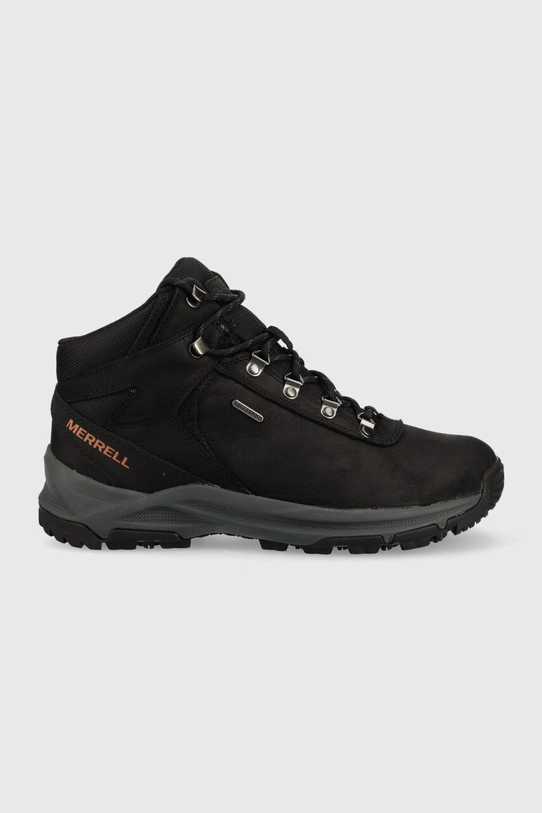 Ботинки Merrell Erie Mid Leather Waterproof без утепления чёрный J500151